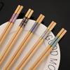 5 пар натуральных бамбуковых палочек для еды, многоразовые, традиционные, ручной работы, китайские классические деревянные палочки для еды, суши, кухонный инструмент, горячий горшок