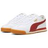 Puma Roma 68 Revival Модные спортивные Нескользящие Износостойкие Низкие Повседневные Кроссовки для Бега Унисекс Белые 398634-05