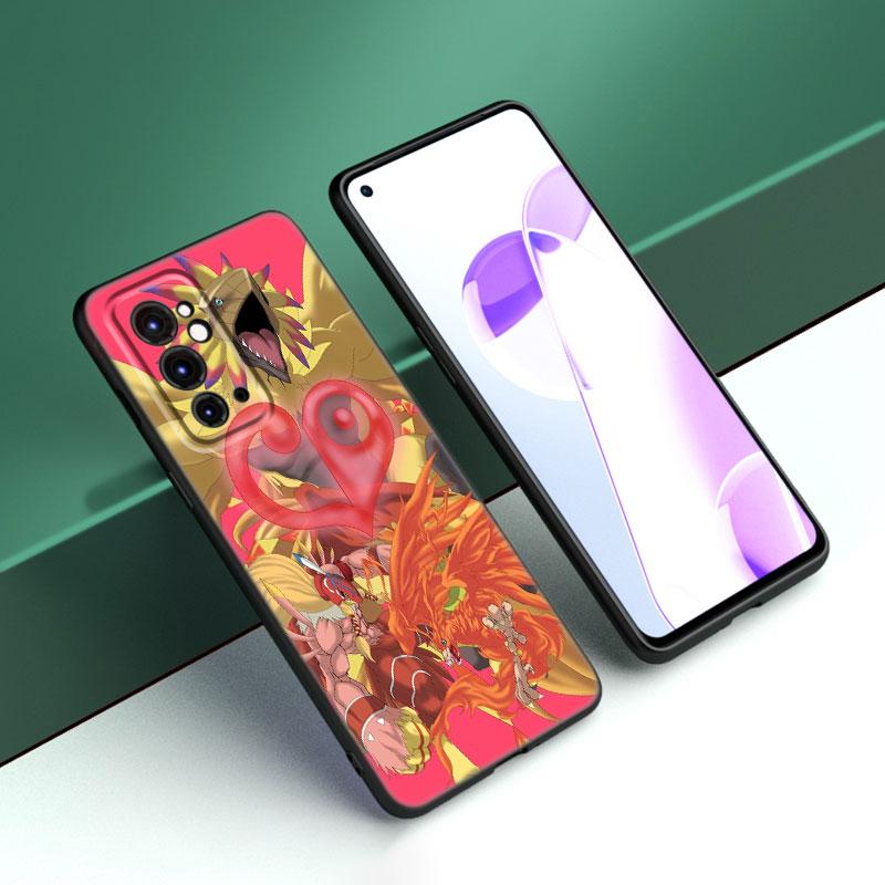 Цифровой монстр Digimon черный силиконовый чехол для телефона OnePlus 9 10 11 12 ACE 2V Pro 9RT 10T 10R Nord CE 2 3 Lite N10 N20 N30 5G