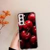 Прозрачные летние чехлы для телефона с рисунком Красная вишня для Samsung S26 Ultra Galaxy S25 Edge S24 S23 FE S21 Plus S20 S22 S10