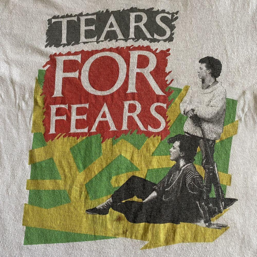 Футболка Tears For Fears 80-х годов Стиль ретро Tears For Fears Белая рубашка KH13965