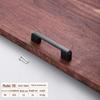 Ручка для ящиков и шкафов из черного алюминиевого сплава в европейском стиле