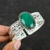 Faceted Zambian Emerald Cuff Bracelet Genuine Gemstone Bangle 925 Sterling Silver Bangle Adjustable Bangle Handmade Jewelry Engagement Gifts