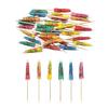 50Pcs Drink Fruit Cake Sticks Mini Umbrella Paper Cocktail Parasols Wedding Decoration Baby Birthday Party Supplies