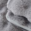 Rabbit Plush Sofa Cushion Winter Padded Plush Cushion Non-slip Leather Sofa Cover  Cover Cloth Towel