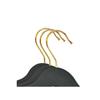 Деревянная вешалка A Plus в штучной упаковке, 12 шт., черная, серебряная вешалка для одежды, вешалка для брюк, рубашки