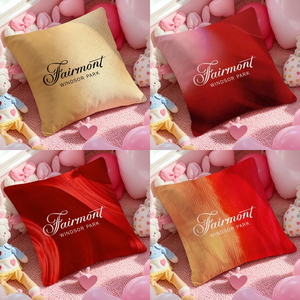 Чехол на подушку отеля Fairmont, противопылевой наволочка, невидимая молния, шелковистый короткий плюш, чехол на диванную подушку