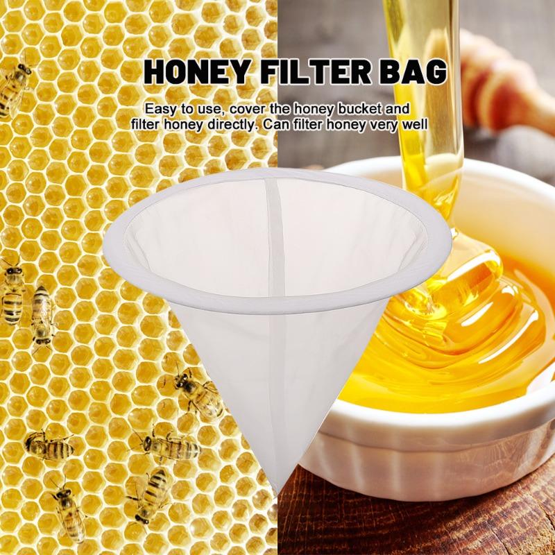 Honey Strainer Filter Screen Purifier Food Grade Nylon Food Soy Milk Filter Bags Fiber Beekeeping Equipment Tool Kitchen Gadgets6