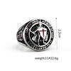 Stainless Steel Templar Crusader Men's Ring