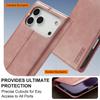 LC.IMEEKE For iPhone 17 Pro Max Case Wallet Microfiber Leather Phone Cover