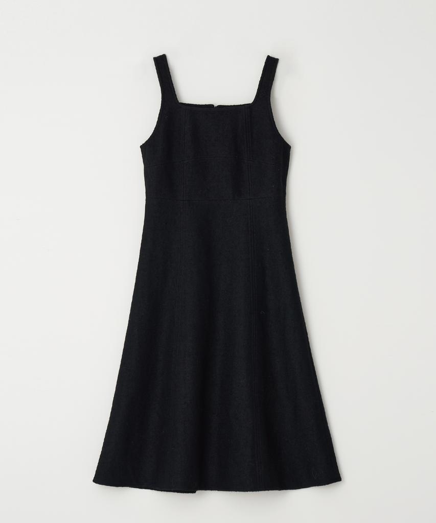 The Rye Snap Wool Sleeveless Dress (Black)