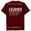 Футболка Grammy Как Обычная Бабушка Но Намного Круче Мужская Женская Мода Повседневная Футболка 100% Хлопок Свободная Оверсайз Футболка