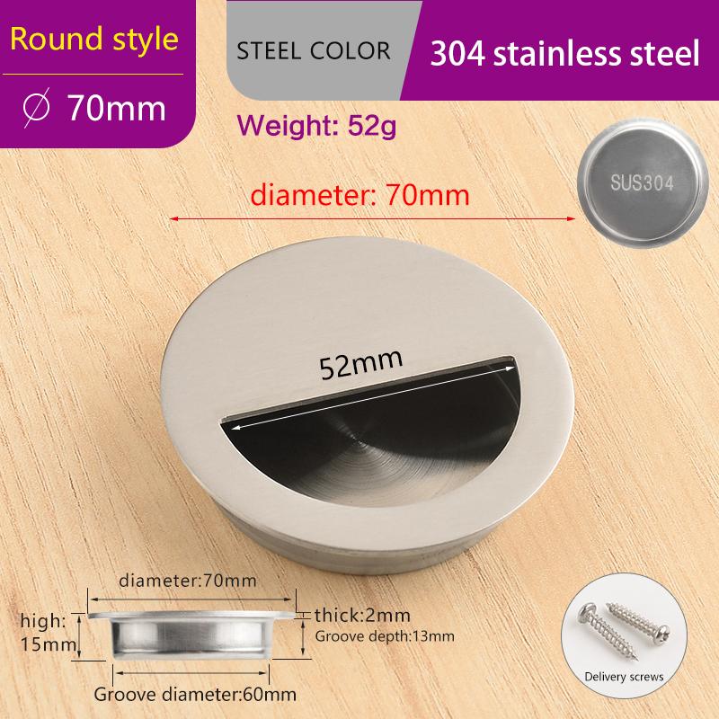 Невидимые Врезные Мебельные Ручки скрытые ручки для шкафа с раздвижными дверями ручки для ящиков скрытая ручка нержавеющая сталь