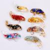Creative Artificial Fish Turtle Dolphin Jewelry Beautiful Koi Fish Turtle Dolphin Natural Crystal Fish Table Car Home Decoration Gift for Friends