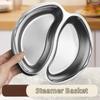 Stackable Steamer Plate with Handle Steaming Cookware Durable Steamer Basket for Kitchen