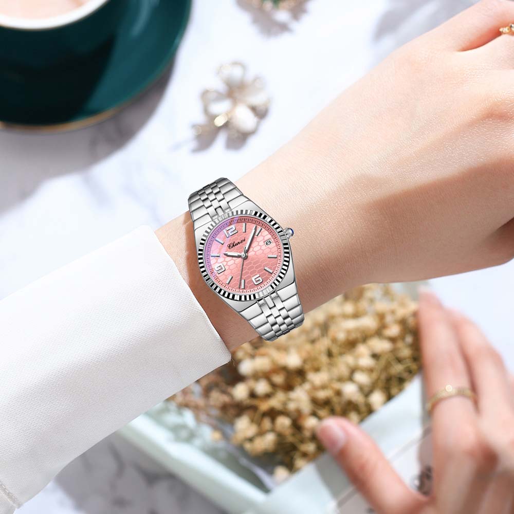 CHENXI Luxury Watch For Man Stainless Steel Waterproof Luminous Date Couple Watch Quartz Women's Watches Male Clock New