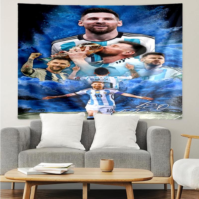 World Cup Celebration Messi Tapestry Hanging for Bedroom,Livingroom, Playroom,Decor Art Room Wall Tapestry Holiday and Birthday Gifts