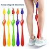 Tulip Long Handle Shoe Horn Flower Shape Seniors Men Women Kids Elder Boots Casual Sports
