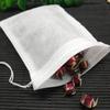 100Pcs Empty Fabric Tea Disposable Drawstring Non-Woven Bag Herb Filter Pouch