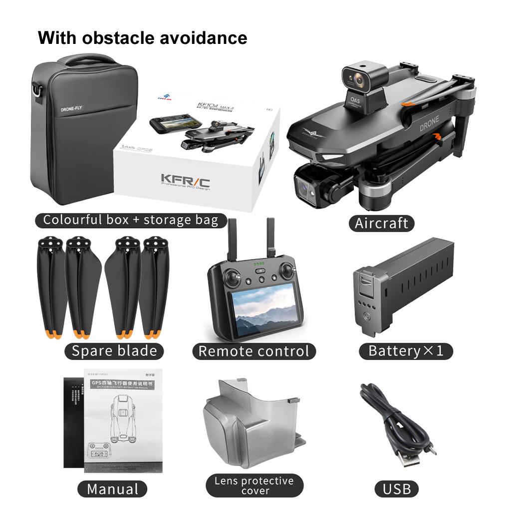 KF104 / KF104MAX2 Профессиональный Дрон WIFI 360 Обход Препятствий Сенсорный Экран FPV Бесколлекторный С 4K Камерой 3-Осевой Подвес RC Дрон