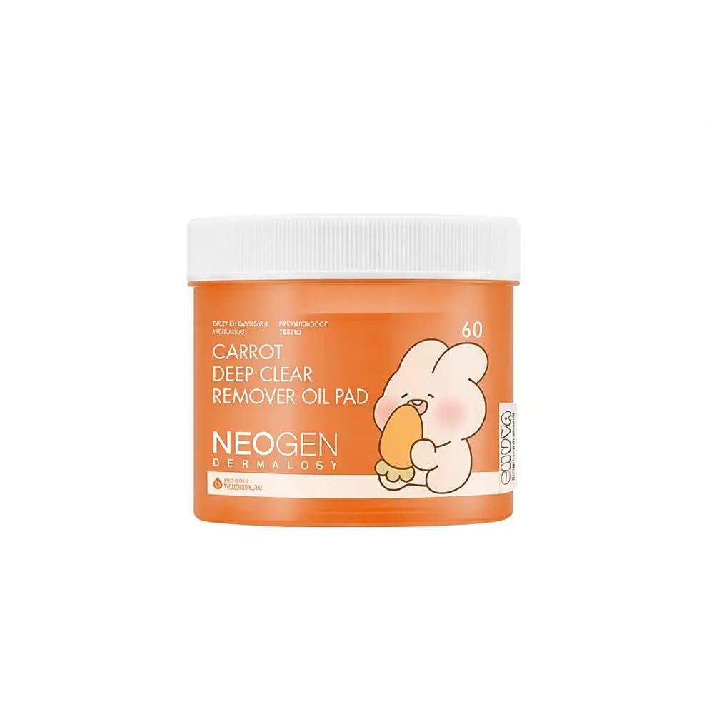 Neogen Dermalogy Carrot Deep Clear Remover Oil Pads 60 Sheets – Shuya Toya Edition (+Sticker Gift)