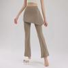 Women's Autumn Flared Yoga Pants, Hip-Lifting Skirted Design for Pilates & Fitness