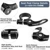 Azarxis Seat Post Clamp for Bicycle Seat Clamp Aluminum Alloy Easy Installation Quick Release Lightweight Road Bike Mountain Bike Cross Bike Cycling