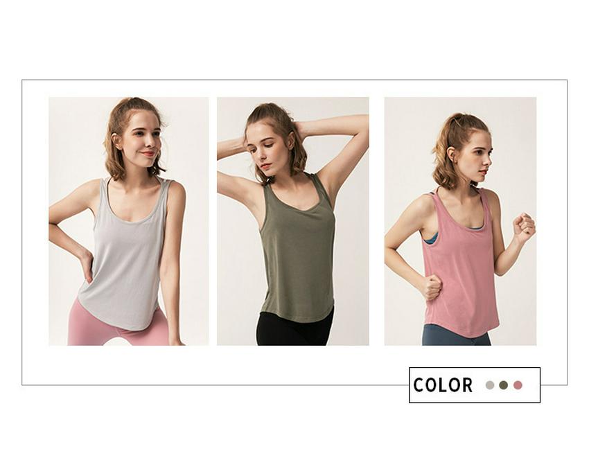 Женская U-образная майка с открытой спиной: Дышащий жилет для йоги и бега