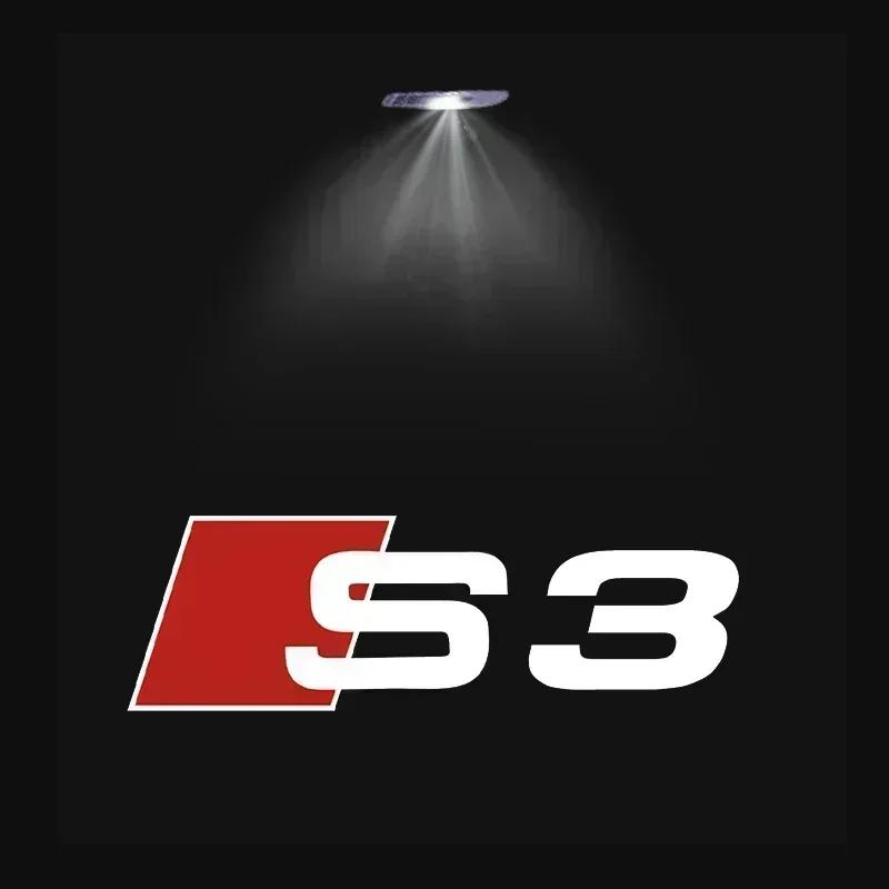Для Audi 8L 2 шт. Автомобильные дверные приветственные огни для Audi A1 A3 8P 8V A4 A5 A6 A7 A8 Q3 Q5 Q7 Q8 Sline TT S3 S4 S5 Проектор логотипа Лампа призрачной тени