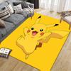 Pikachu Square Area Rug, Non-Slip Floor Mat for Home Office, Perfect Gift for Pikachu Fans.chl