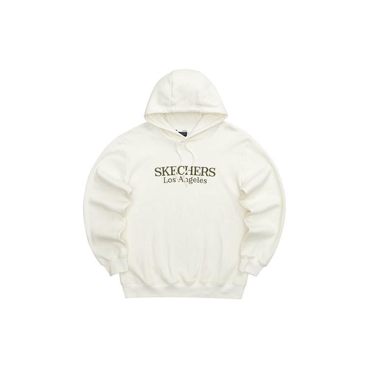Skechers Embroidery Logo Sports Fleece Lined Hooded Pullover Cleanfit American Casual Versatile Sweatshirt Unisex L421U130