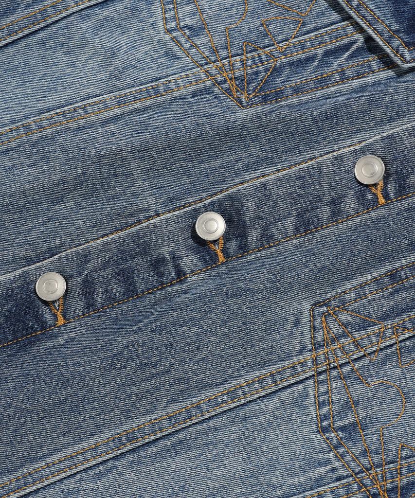 Джинсовая толстовка с капюшоном Istkunst Denim Mix_Синяя(Ik2Esmd110A)