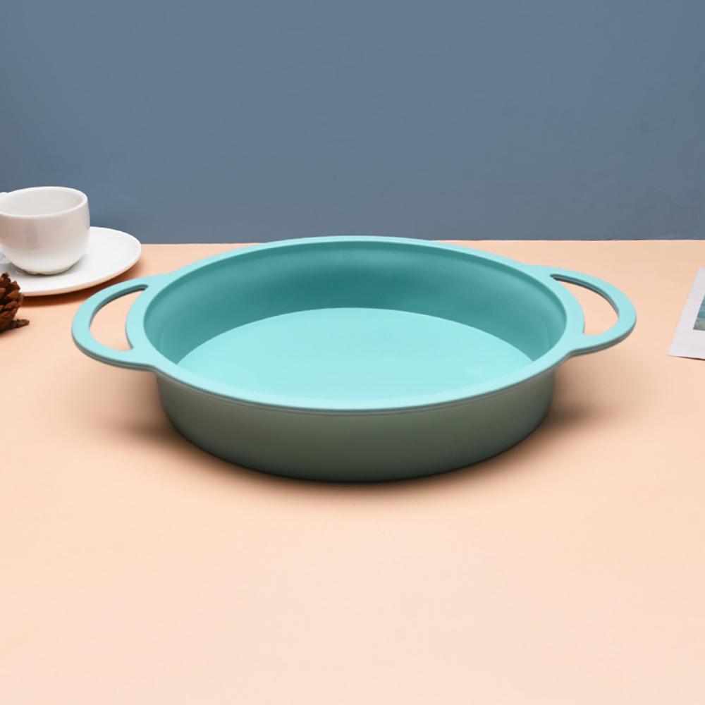 Круглая форма для торта, обернутая на косточках, легкая силиконовая форма для выпекания хлеба, силиконовая форма для торта