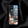 Чехол для телефона 'Астронавт' для Samsung A25 A13 A33 5G A54 A36 A35 A56 A52 A14 Ударопрочная стеклянная крышка