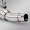 Non-destructive Install Kit: Stainless Steel Mid-Section & Tail Muffler for CFMoto 450SR Exhaust, Compatible with Original System