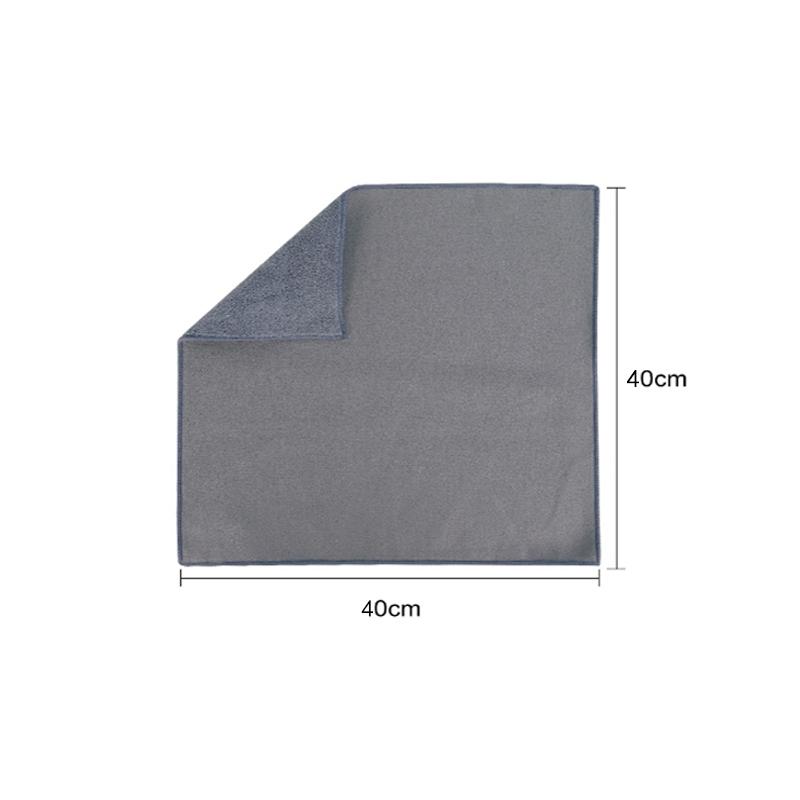 Doube-sided Car Wash Towel for Glass Window Suede Coral Fleece Car Cleaning Drying Cloth No Water Marks Lint-free Auto Wash Tool