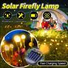 6/8/10 LED Solar Garden Lights Powered Firefly Lights Outdoor Waterproof Vibrant Garden Lights for Patio Pathway Decoration,Warm