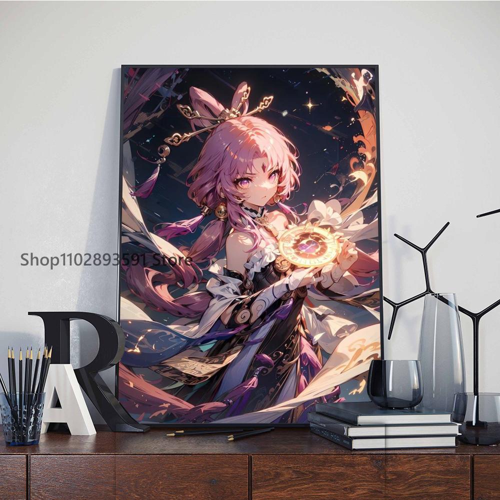 1 шт. Honkai Star Rail Fu Xuan Плакат Бумага Печать Главная Спальня Вход Бар Кафе Искусство Живопись Украшения