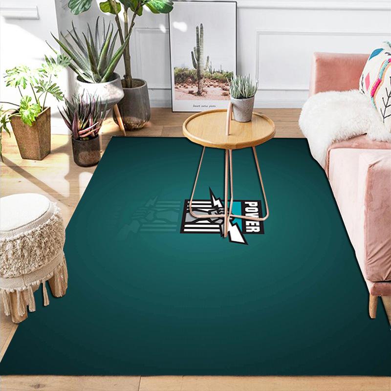 Port Adelaide Team Rug Floor Mat for Living Room or Bedroom Soft and Comfortable Carpet a Gift for Birthday and Holiday.MFF0918103