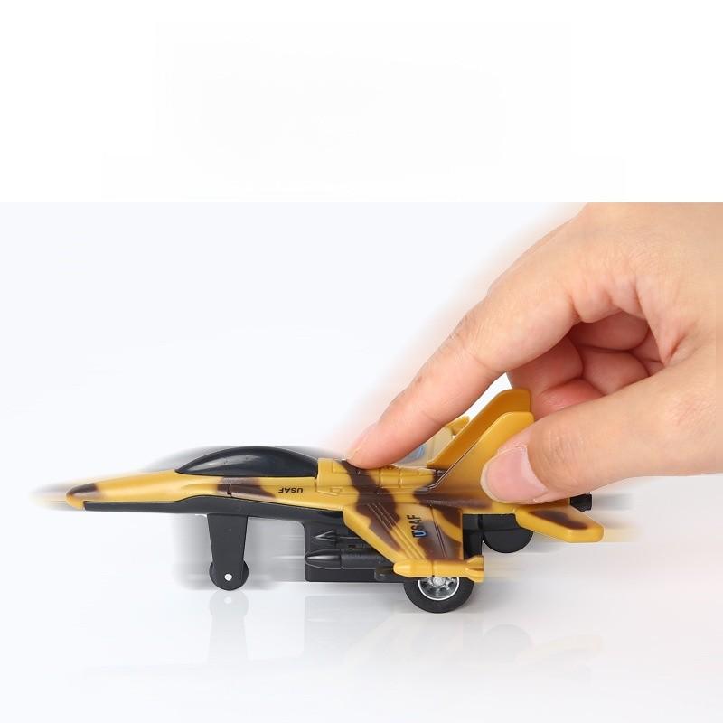 Simulation Inertial Solid Color Aircraft Fighter Children Model Toy