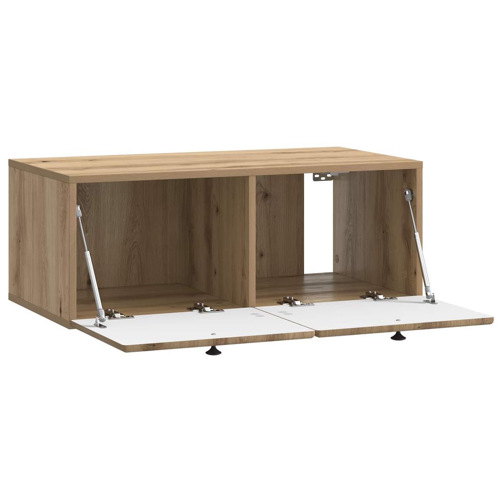 Wall Mounted TV Cabinet 78.5 x 41 x 30 cm Artisan Oak