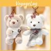 Teddy Shawl Bear Plush Keychain Cartoon Animal Doll Decoration Bag Gift Pendant