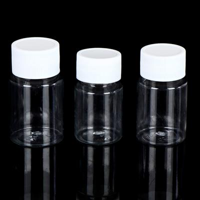 15 мл/20 мл/30 мл/100 мл Пластиковые пустые бутылки с прозрачной крышкой для таблеток