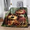 Masha Bear Blanket Soft Warm Cozy Suitable for Picnics Seaside Chair Four Seasons Multipurpose Playful Design Best Holiday Gift for Friends Family
