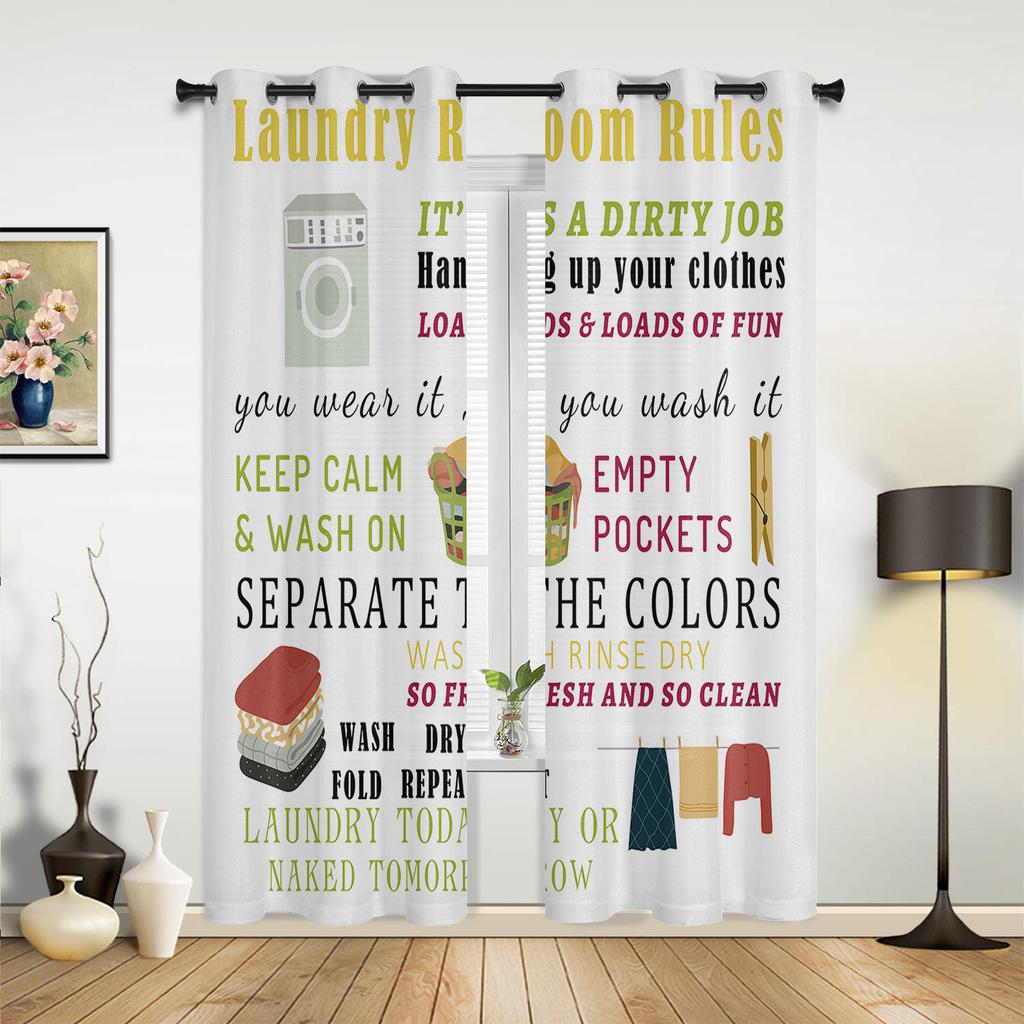 Прачечная Стирка Сушка Складывание Повторные Шторы для Спальни Гостиной Шторы Кухня Детская Комната Оконные Шторы Современный Домашний Декор
