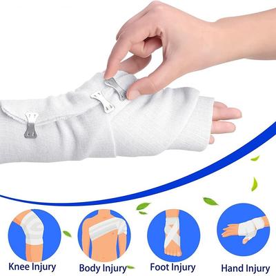 10 шт. эластичные зажимы для бинтов, белый, коричневый, серебристый металлический алюминиевый зажим