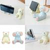 Cute Bear/Elephant Cell Phone Stand Wood Desk Ornament for Smartphone Stability Home Office Phone Holder Tabletop Disply