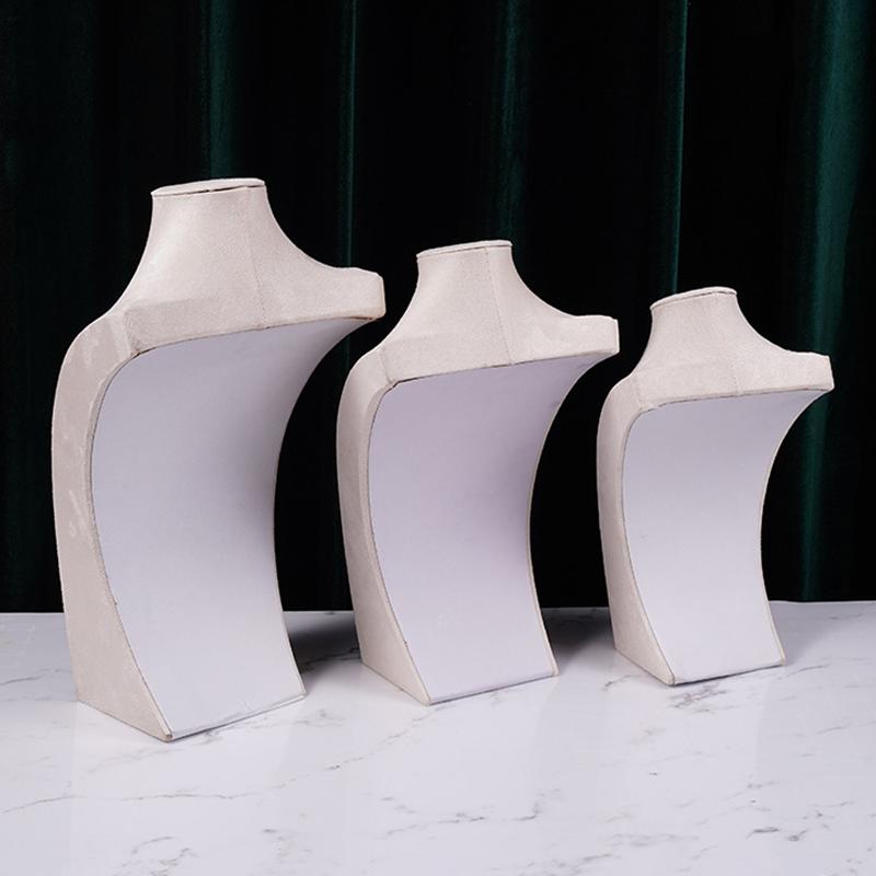 Бархатная стойка для демонстрации ювелирных изделий, стойка для демонстрации ювелирных изделий, элегантная стойка для демонстрации ожерелий, реквизит для демонстрации ювелирных изделий