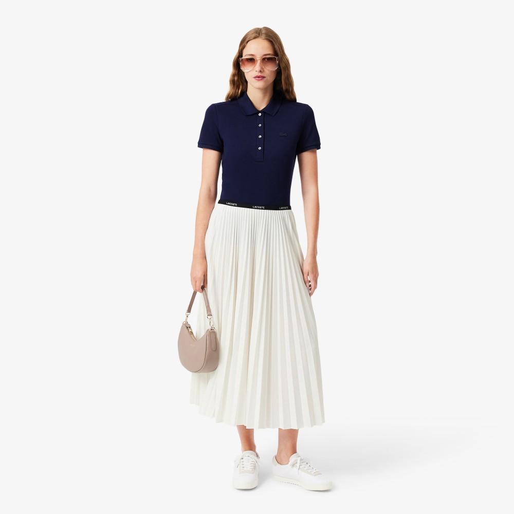 Lacoste Женская базовая длинная плиссированная юбка JF1402-56G70V