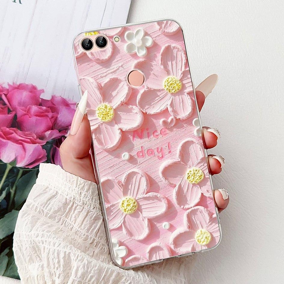 For Huawei P Smart 2018 Case Popular Butterfly Soft Silicone TPU Phone Back Cover For Huawei PSmart FIG-LX1 FIG-LX2 FIG-LX3 Case